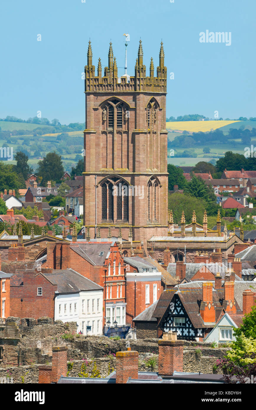 St Laurence's Kirche in der Nähe von Ludlow, Shropshire. Stockfoto