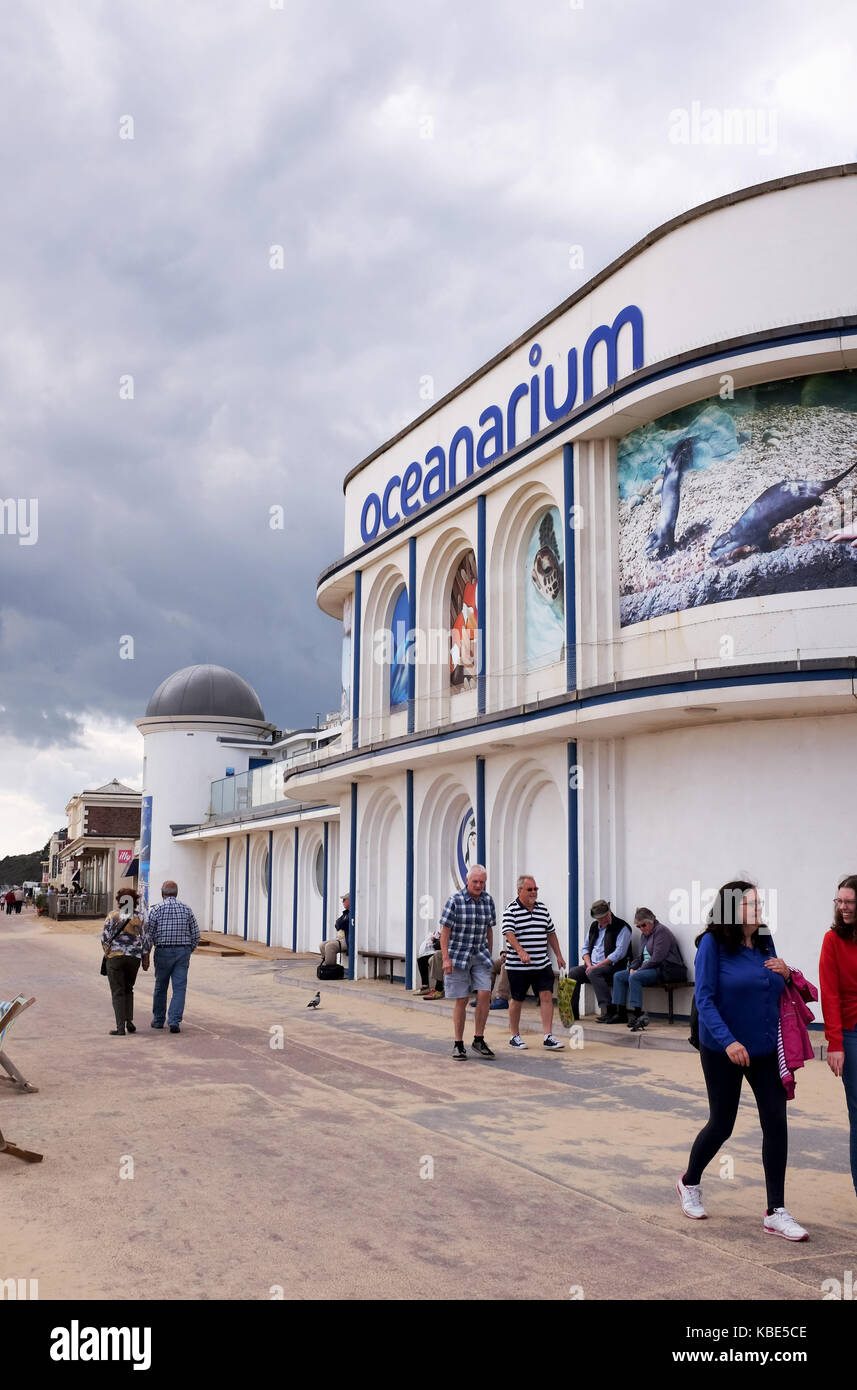 September 2017 - Bournemouth Bournemouth Oceanarium am Meer Stockfoto