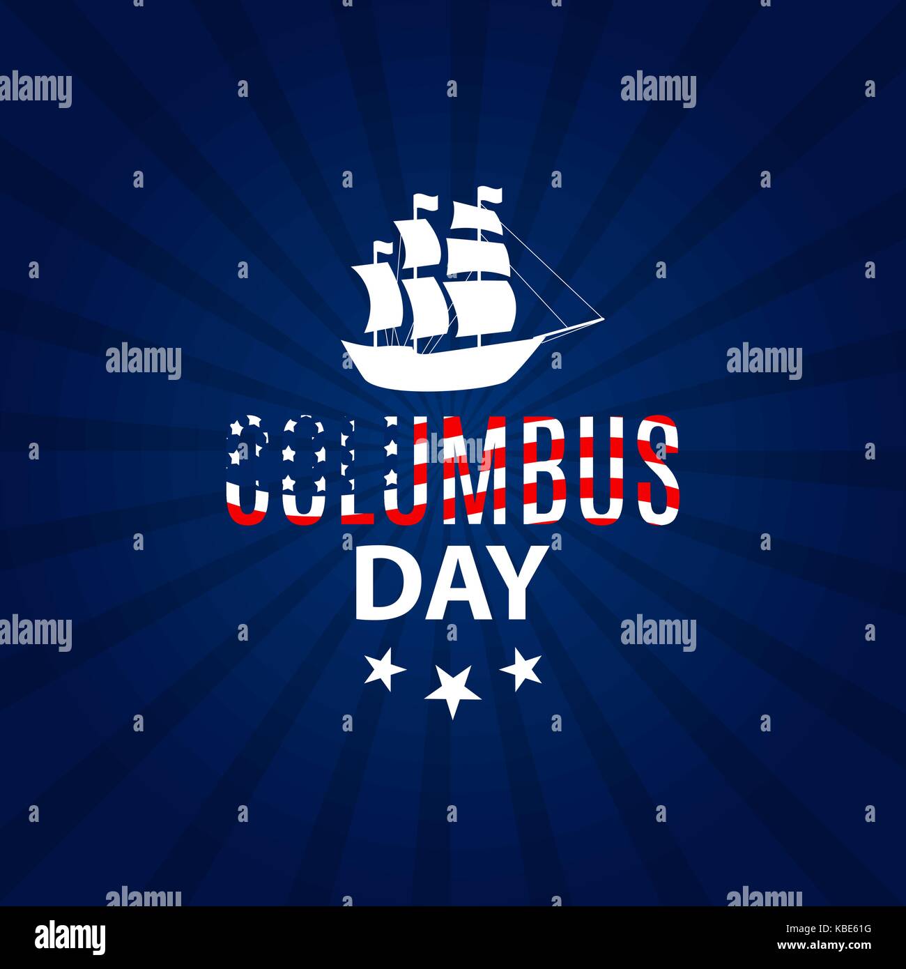 Vector Illustration von Columbus Day Stock Vektor