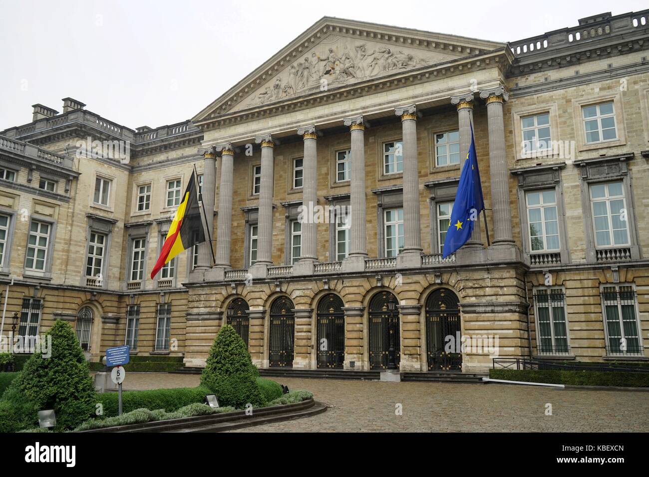 Belgien: Palast der Nation, Brüssel. Foto von 12. August 2017. Weltweit verwendet Stockfoto