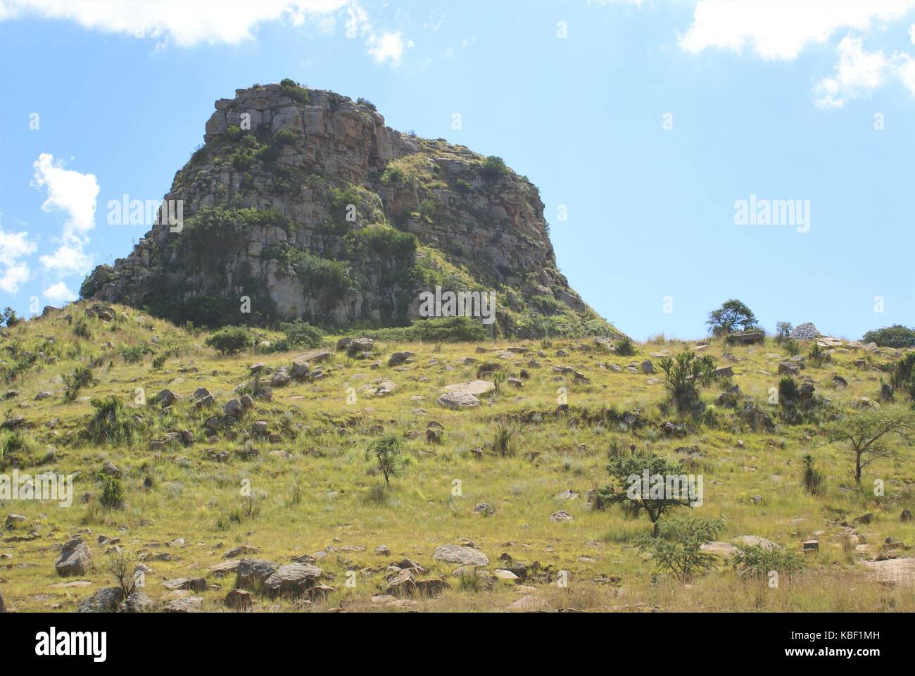 Isandlwana/Isandhlwana Schlachtfeld Stockfoto