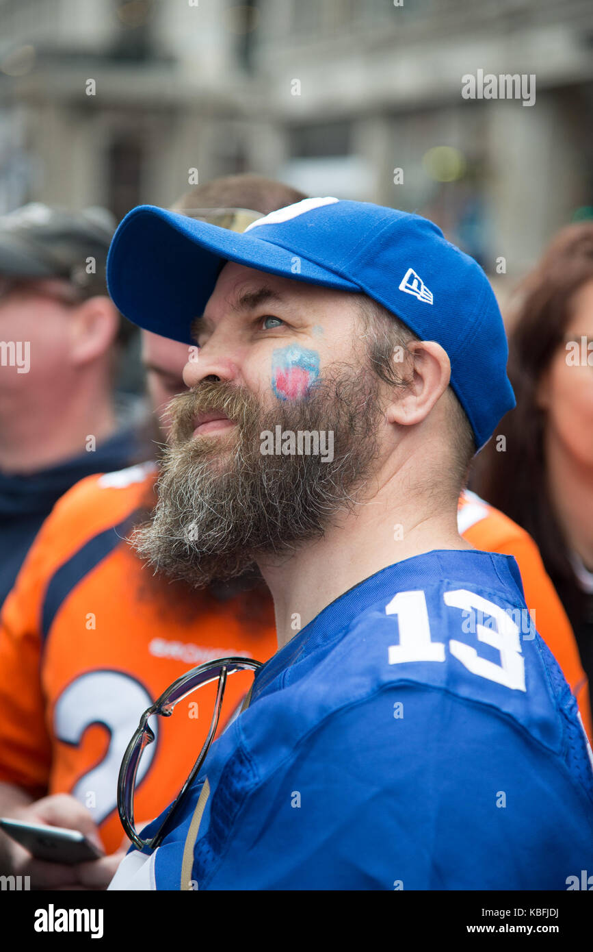 London, Großbritannien. 30. September 2017. NFL auf der Regent Street. Quelle: A.Bennett Credit: Andrew Bennett/Alamy leben Nachrichten Stockfoto