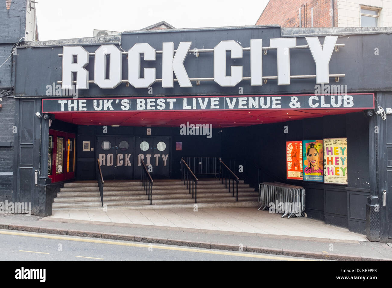 Die berühmte Rock City Live Music venue Club in Nottingham. Stockfoto