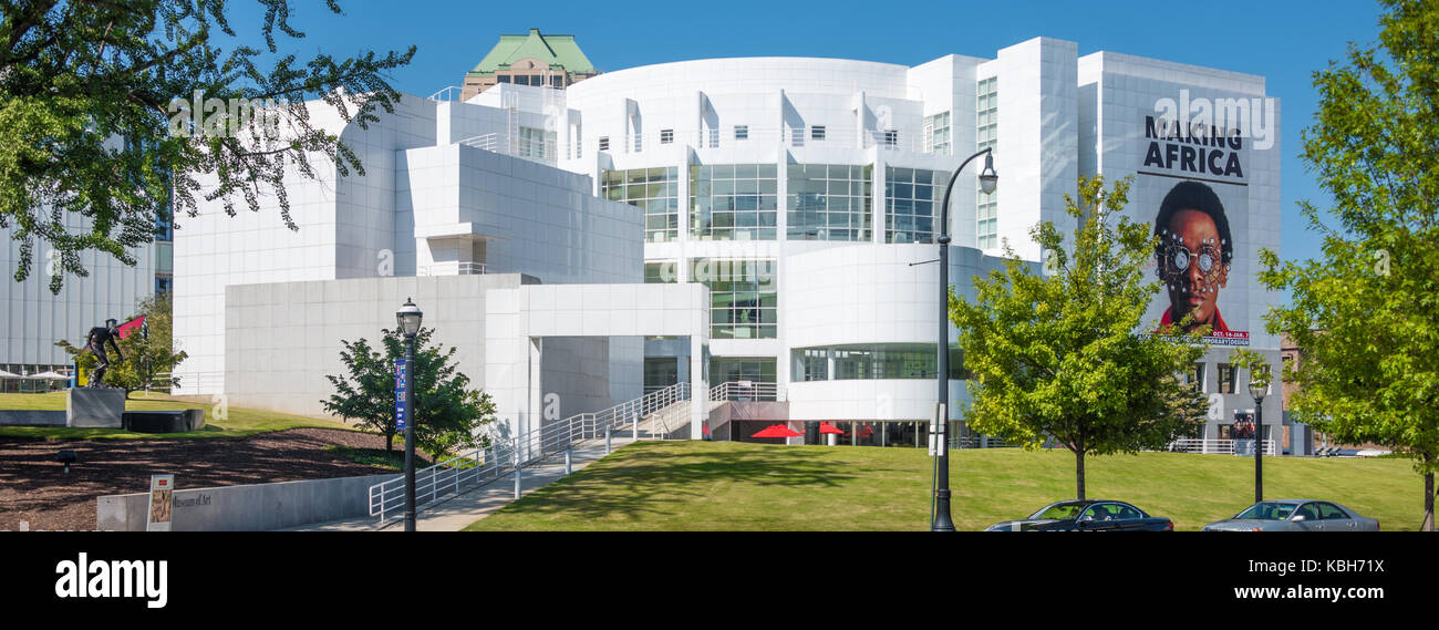 Die hohe Museum für Kunst an der Peachtree Street Atlanta, Georgia ist der führende Art Museum im Südosten der Vereinigten Staaten. Stockfoto