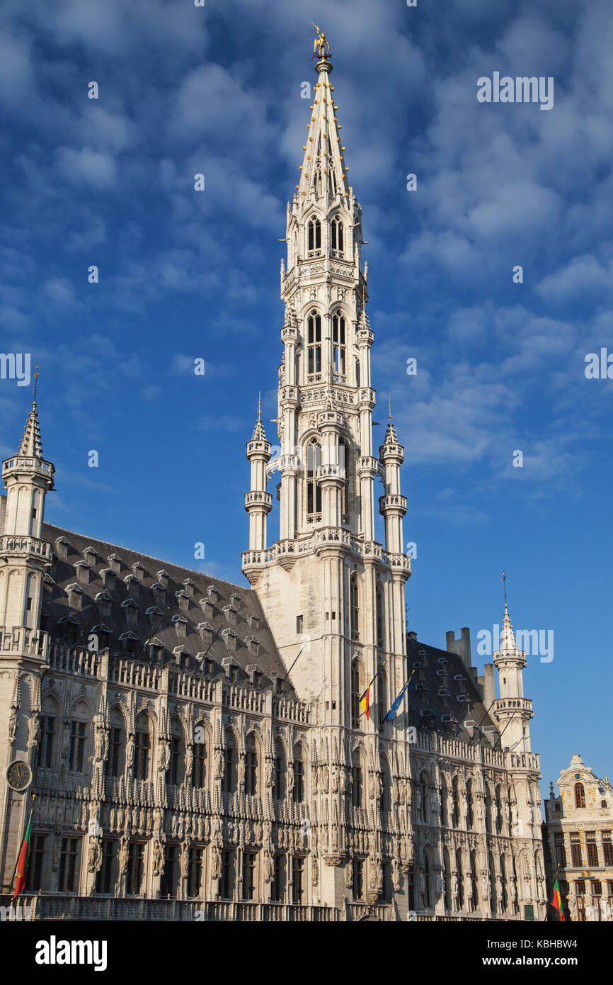 Rathaus der Stadt Brüssel, Belgien. Stockfoto