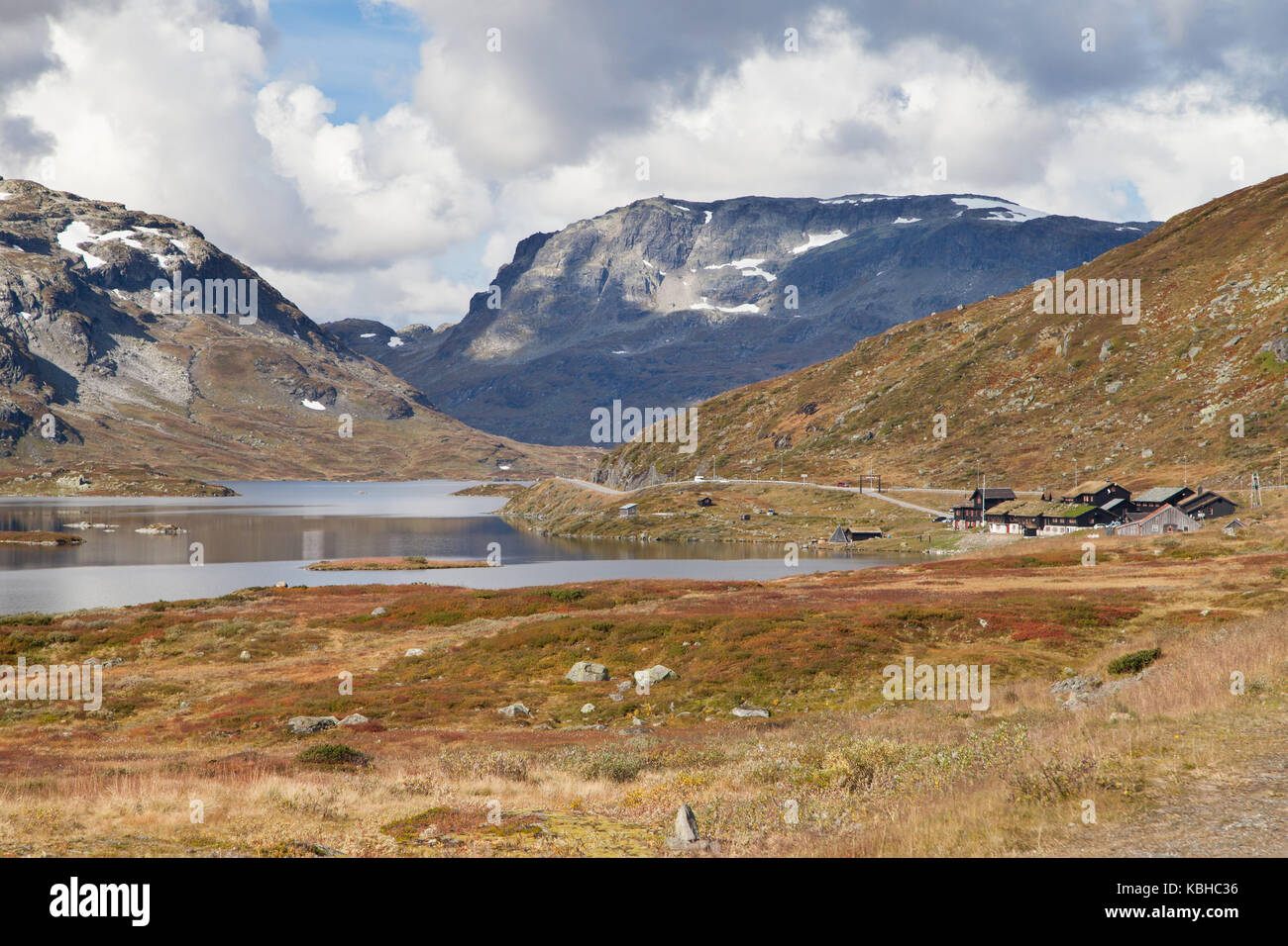 See stavatn und haukeliseter auf die hardangervidda, Vinje, Telemark, Norwegen. Stockfoto