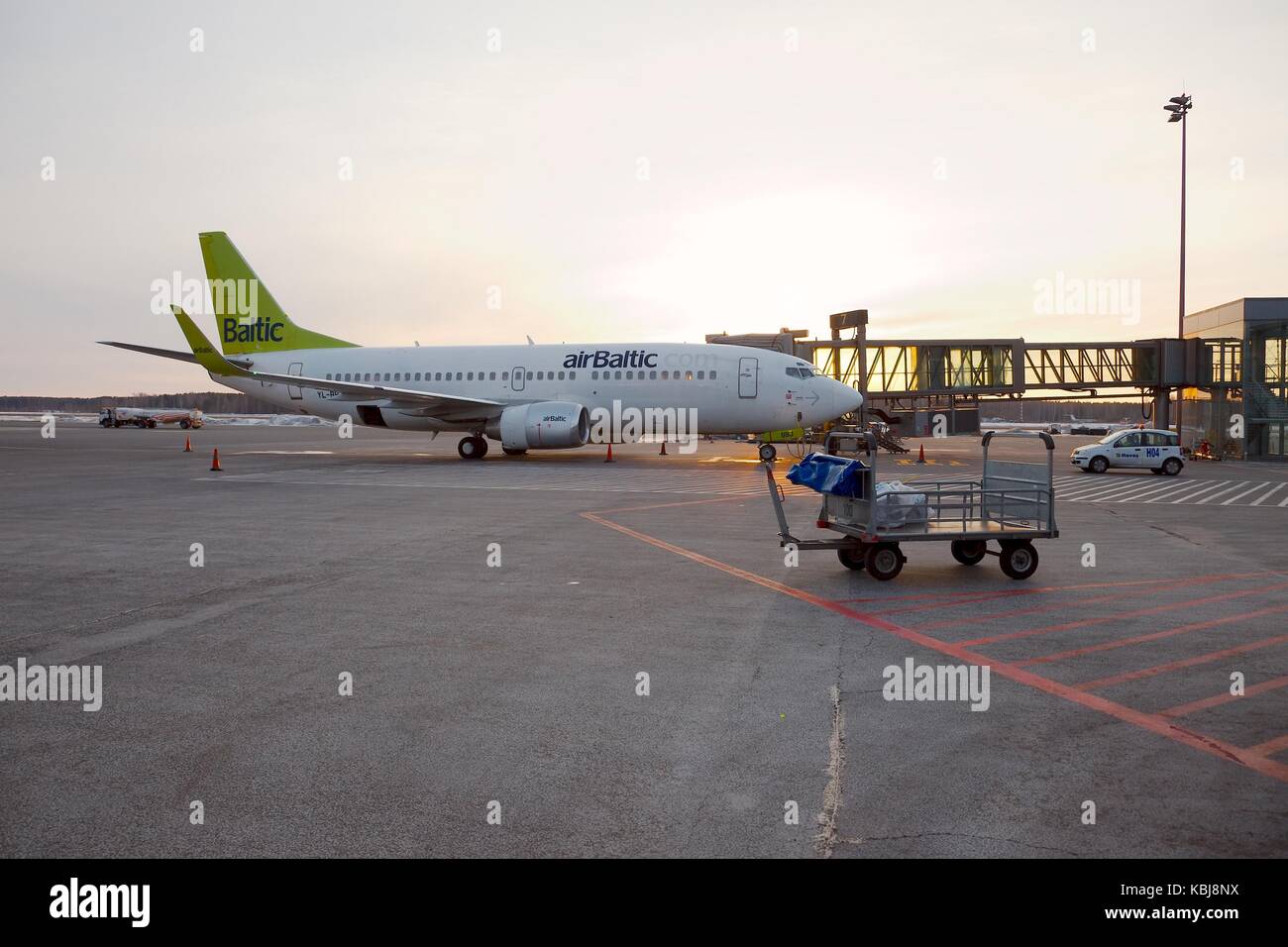 Verkehrsflugzeug Stockfoto
