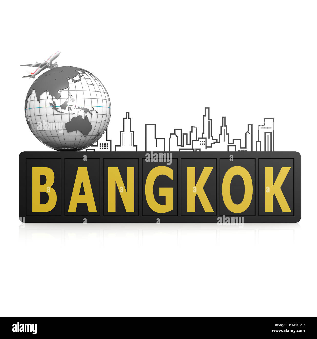 Die Stadt Bangkok Stockfoto