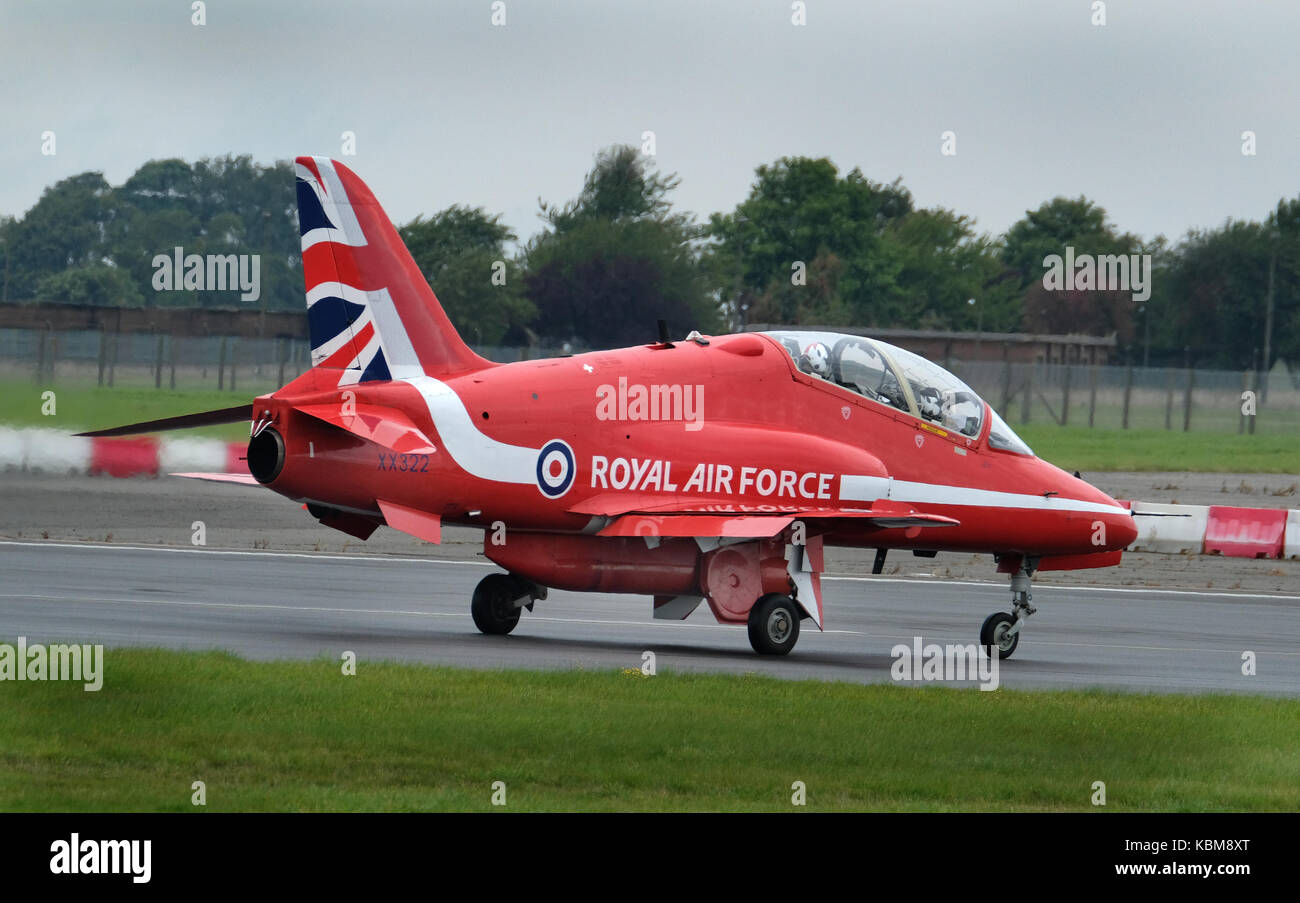 Die roten Pfeile RAF aerobatic Anzeige Mannschaft. Stockfoto