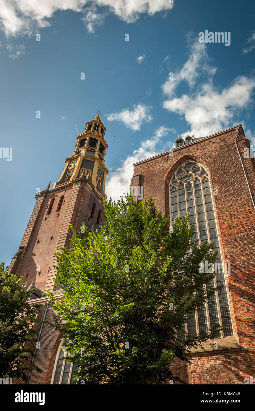 AA-Kerk, einer berühmten Kirche in der Stadt Groningen Holland Stockfoto