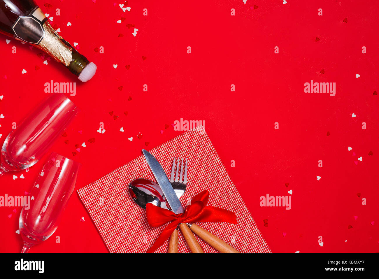 Weihnachten Tisch mit Platz kopieren Stockfoto