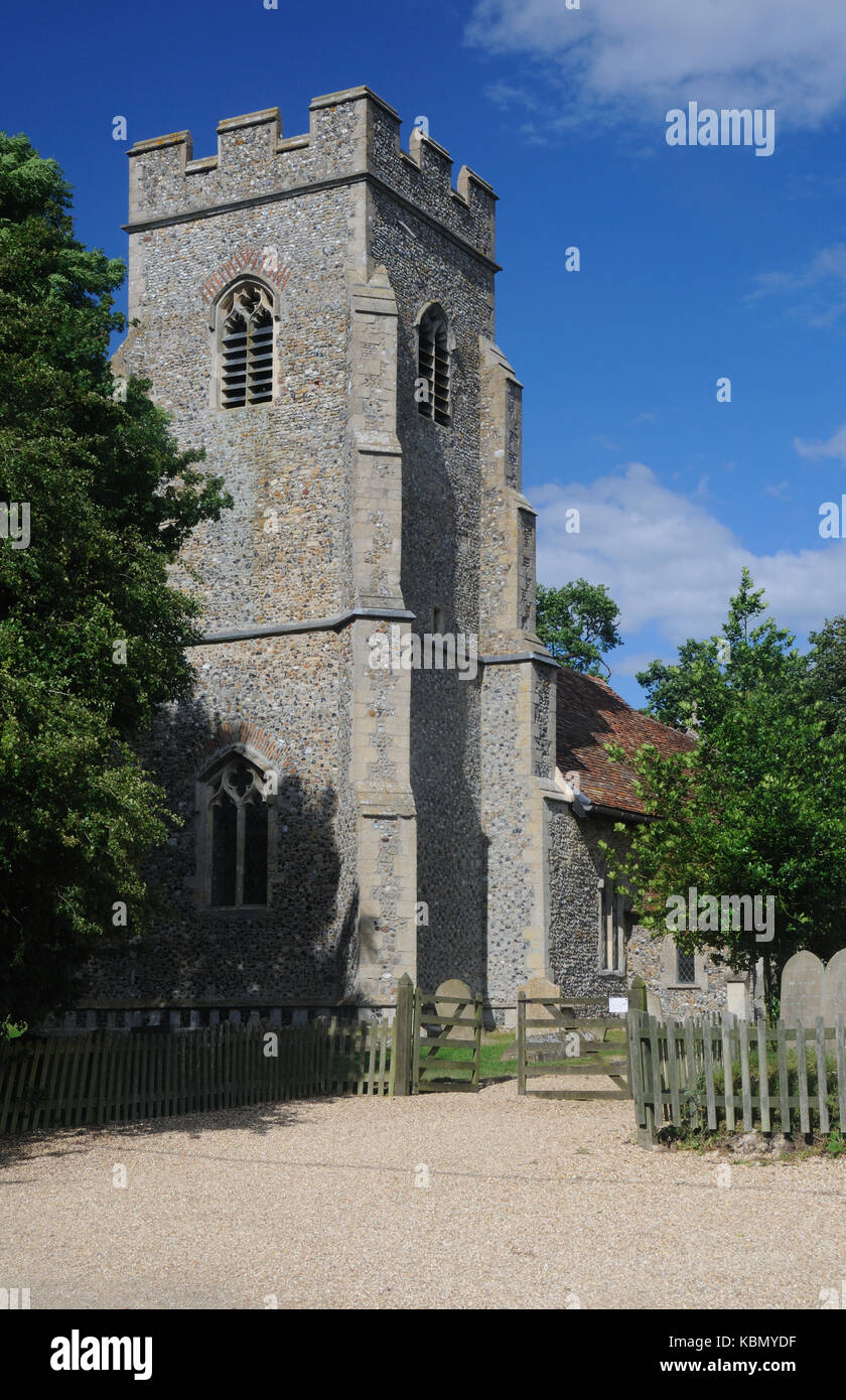 Die Kirche von St. Klara, Bradfield St. Klara, Suffolk, England Stockfoto