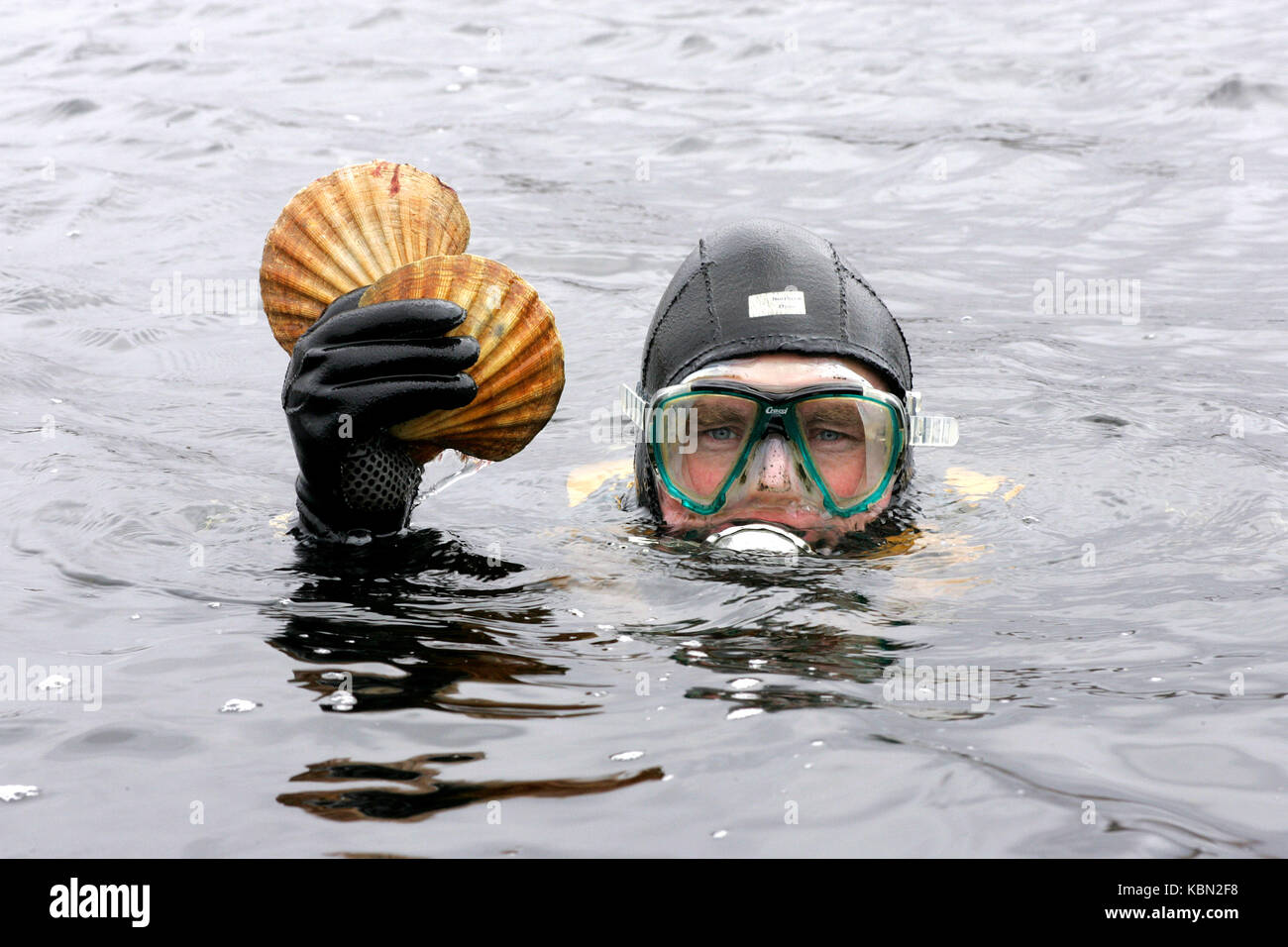 Fischangeln auf der Isle of Skye Stockfoto