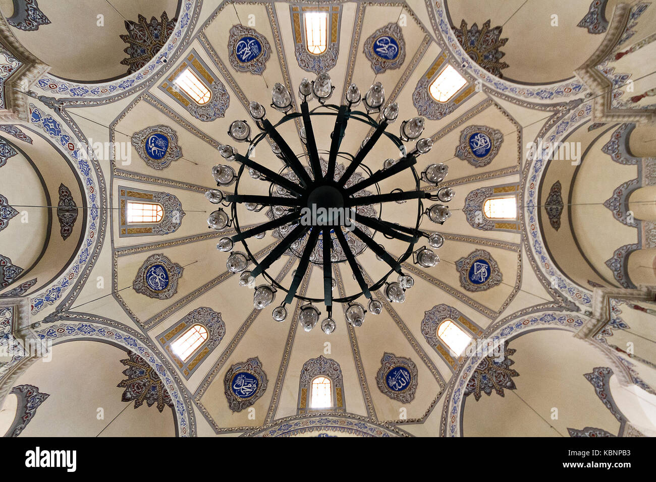 Kuppel der byzantinischen Kirche Sergius Bacchus, heute als Moschee und als Kucuk Aya Sofya Moschee oder kleine Hagia Sophia Moschee, Istanbul Türkei bekannt Stockfoto