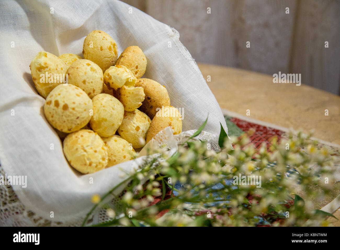 Käse Brot Brasilien Stockfoto