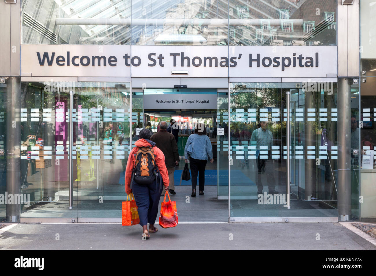 St Thomas' Hospital, London, England, Großbritannien Stockfoto