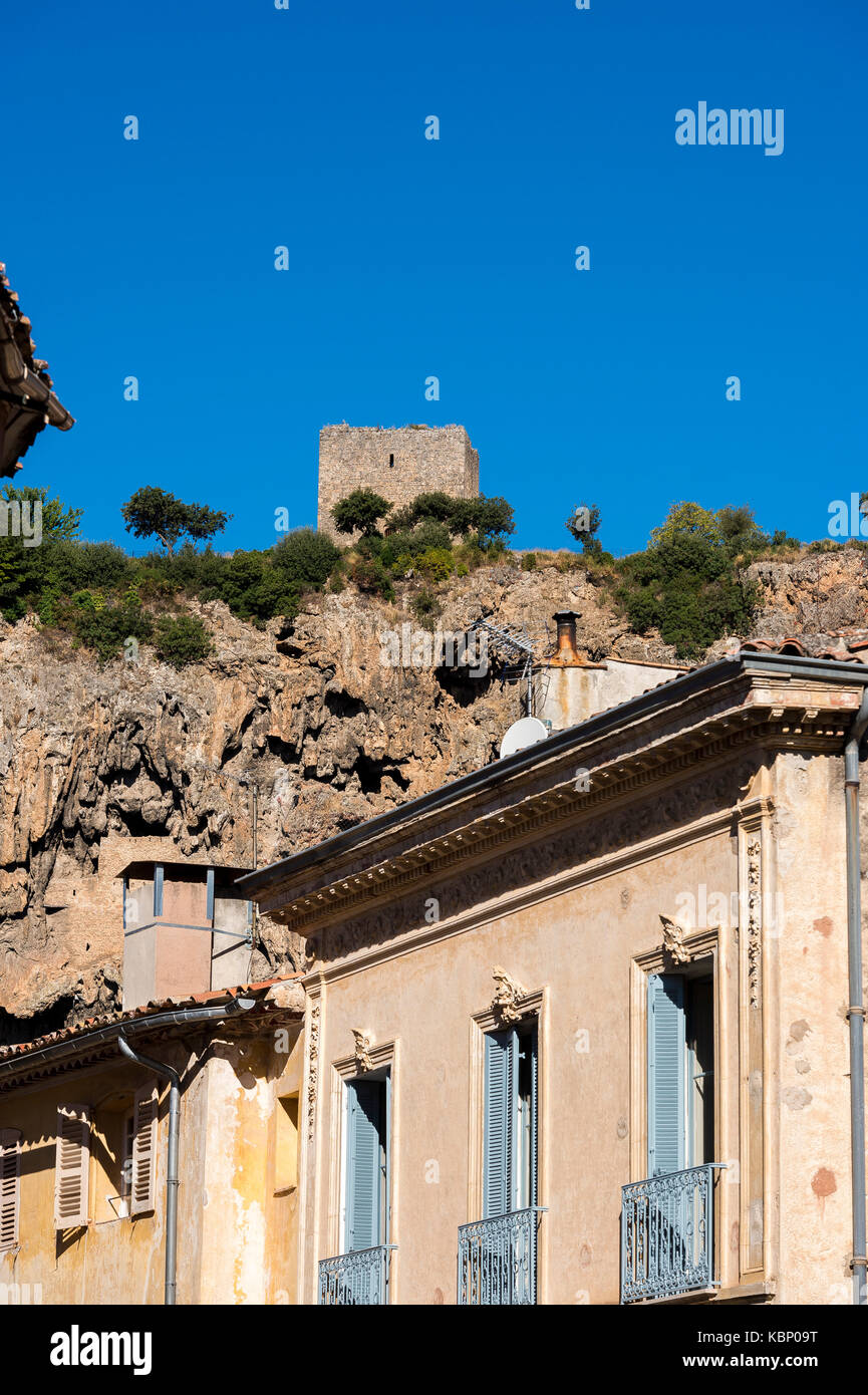 Dorf Cotignac Provence Verte/Provence Alpes Cote D'Azur, Var Frankreich (83), Stockfoto