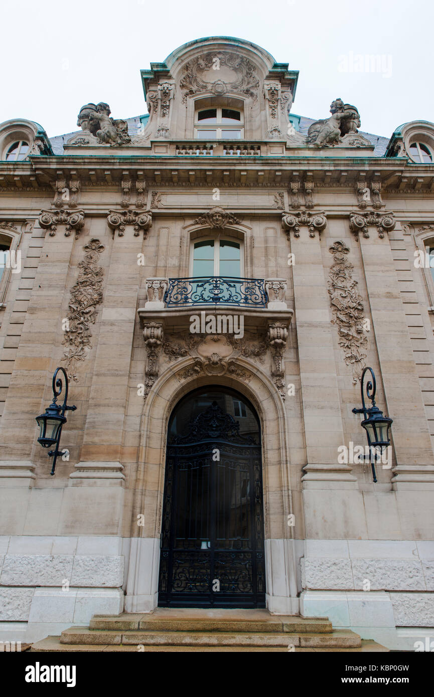 Historische Gebäude der Bank (banque et Caisse d'Épargne de l'État) aus Luxemburg Stockfoto