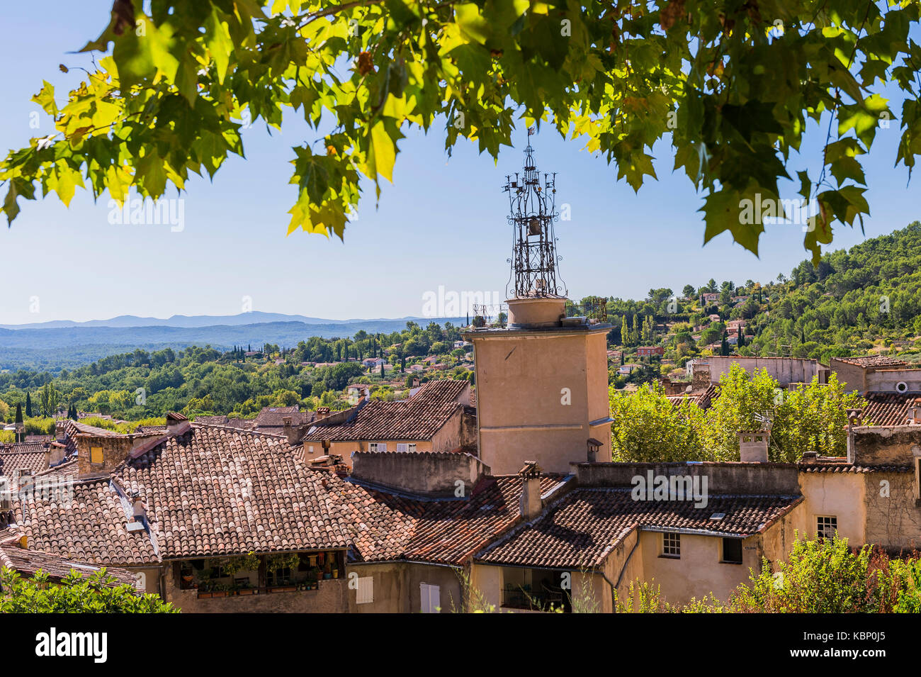 Dorf Cotignac Provence Verte/Provence Alpes Cote D'Azur, Var Frankreich (83), Stockfoto