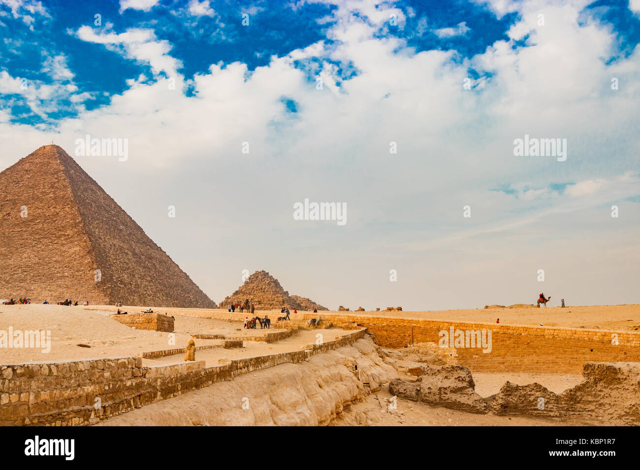 Die antike Pyramide in Kairo, Ägypten Stockfoto