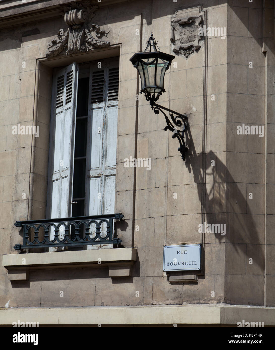 Rue Bouvreuil, Rouen, Normandie, Frankreich. Stockfoto