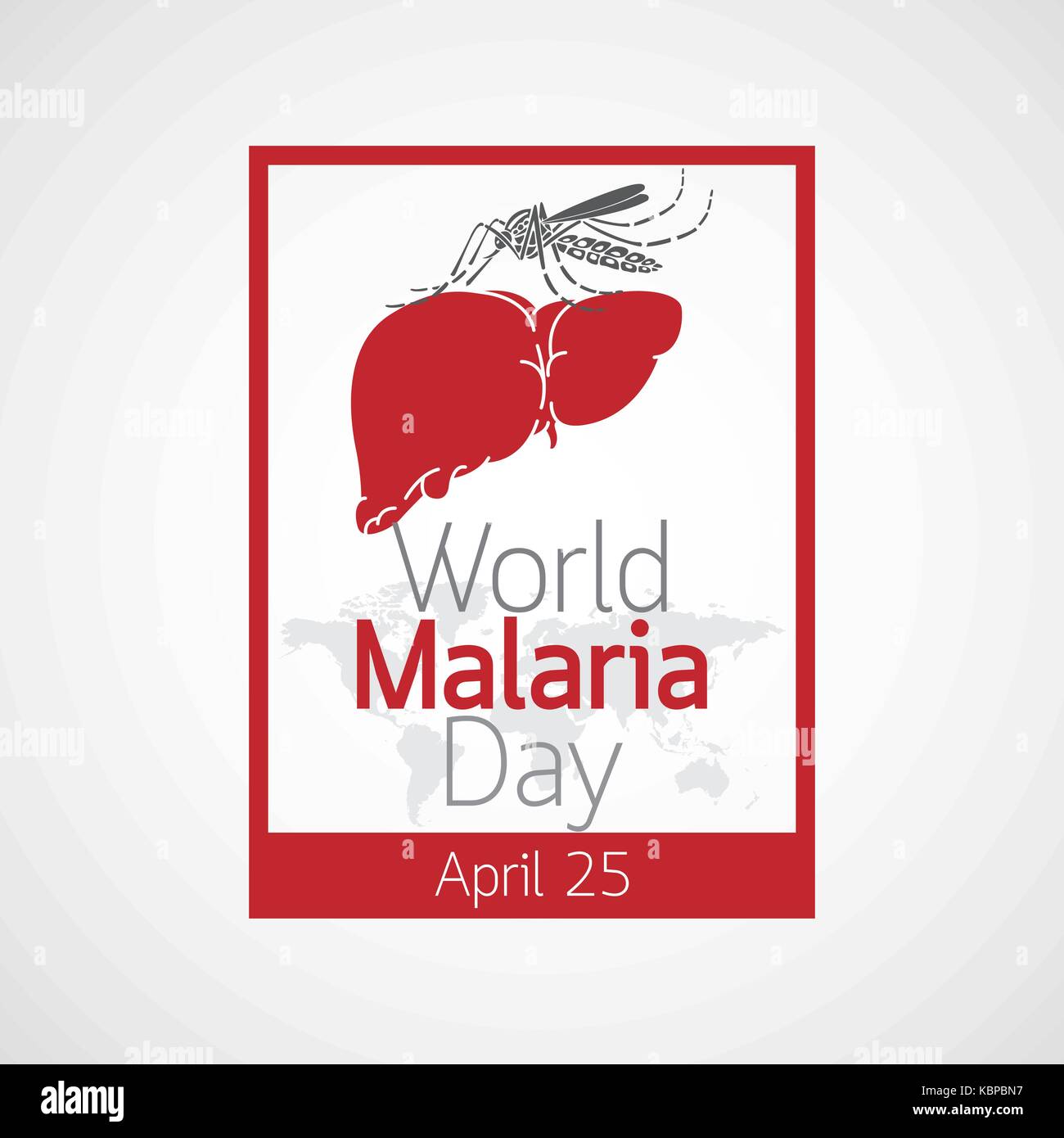 World Malaria Day Vektor icon Abbildung Stock Vektor