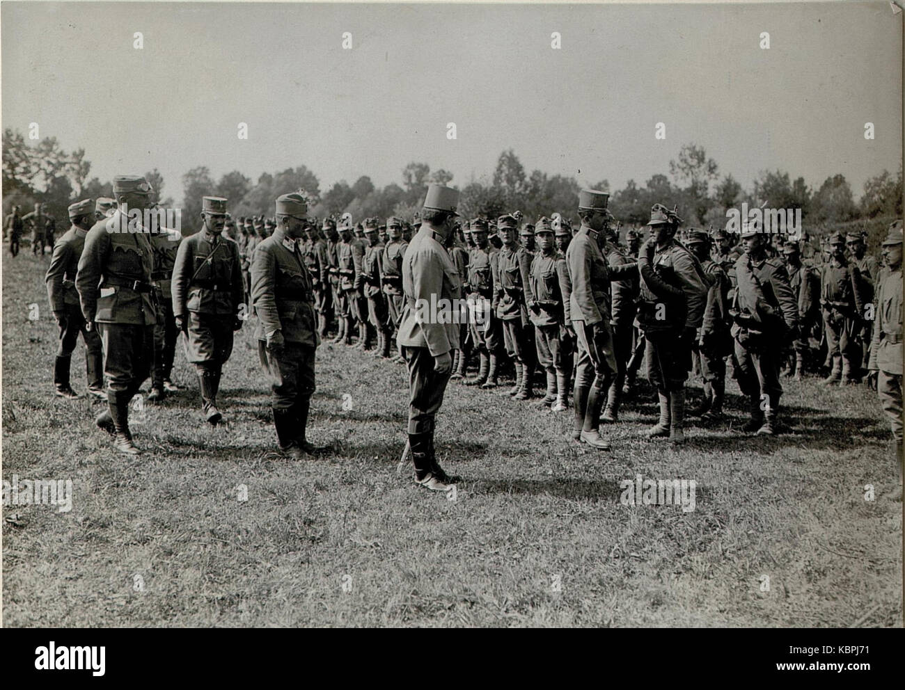 Besichtigung des k. k. LIR. Nr. 2 bei Kalusz. 19.8.16. (BildID) 15548208 Stockfoto