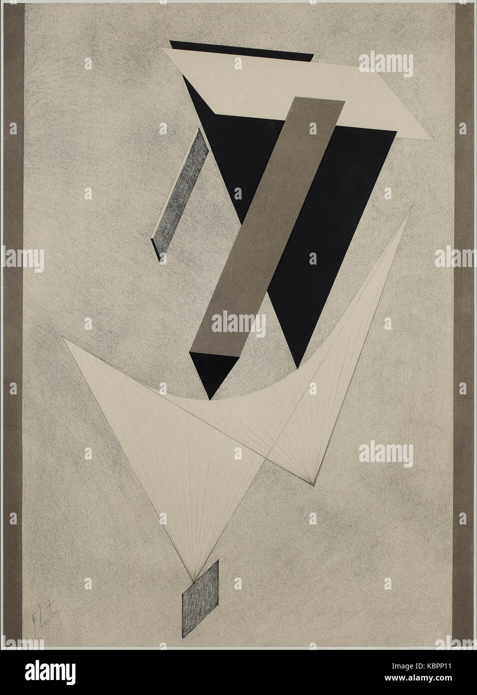 Lazar El Lissitzky Proun Kestnermappe, Rob. Levnis und Chapman GmbH Hannover 4. Stockfoto