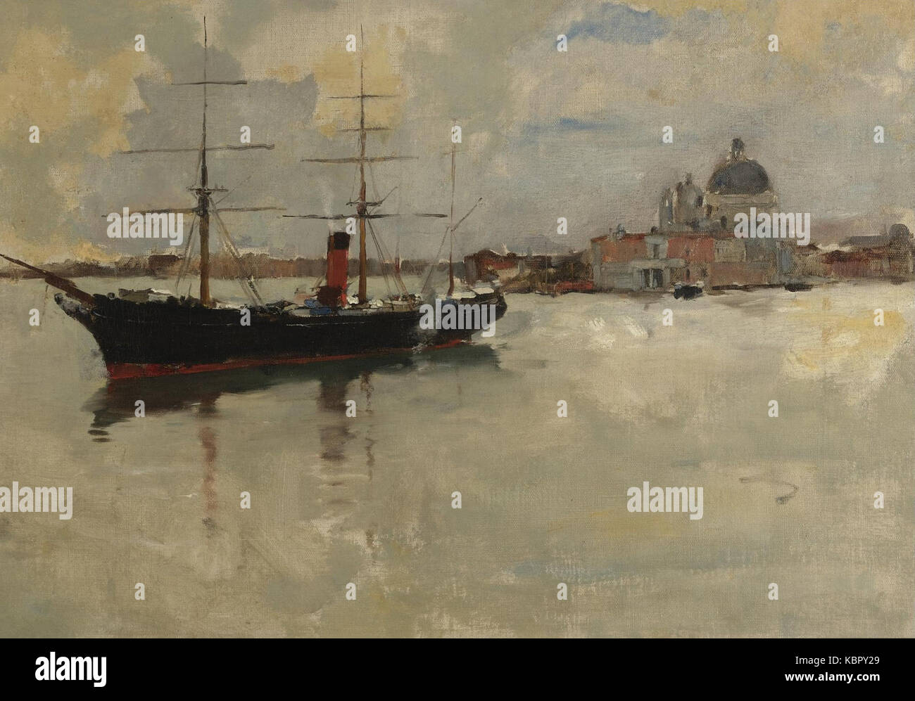 Frank Duveneck Szene in Venedig Stockfoto
