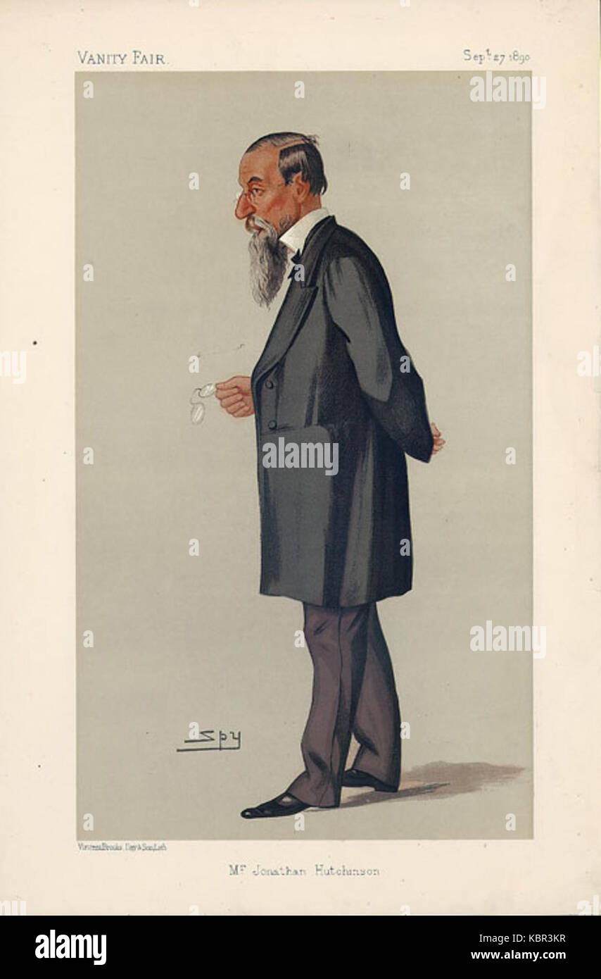 Jonathan Hutchinson, Vanity Fair, 1890-09-27 Stockfoto