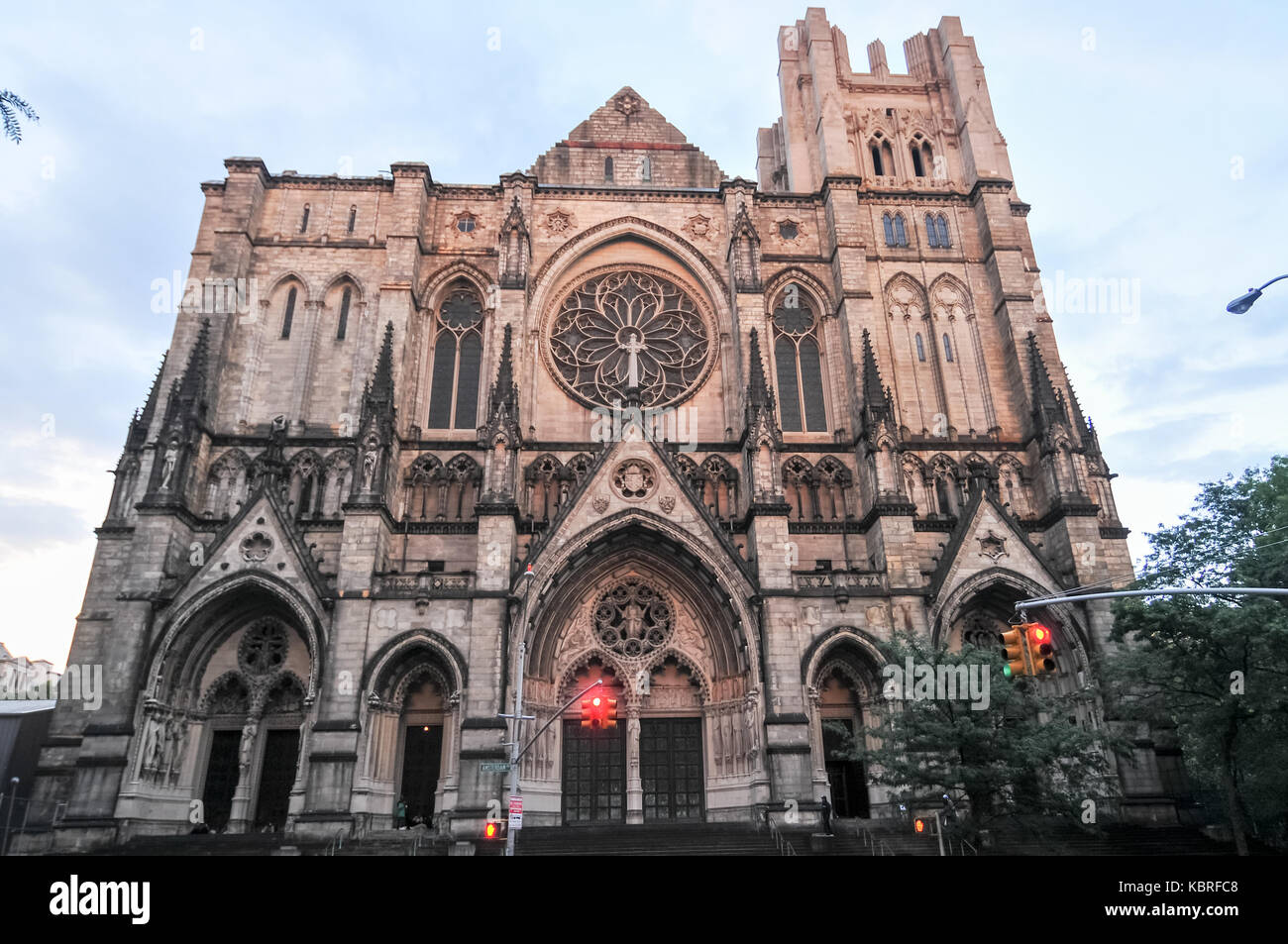 Kathedrale von St. John das göttliche, Leiter der Bischöflichen Kirche Diözese von New York. Stockfoto