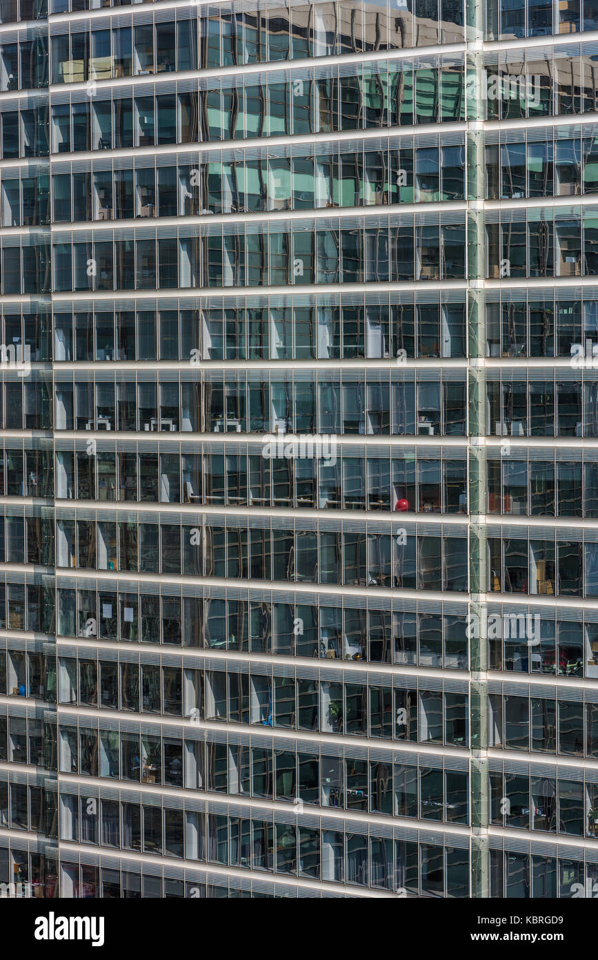 Abstrakte detail von Downtown Office Gebäude. Stockfoto