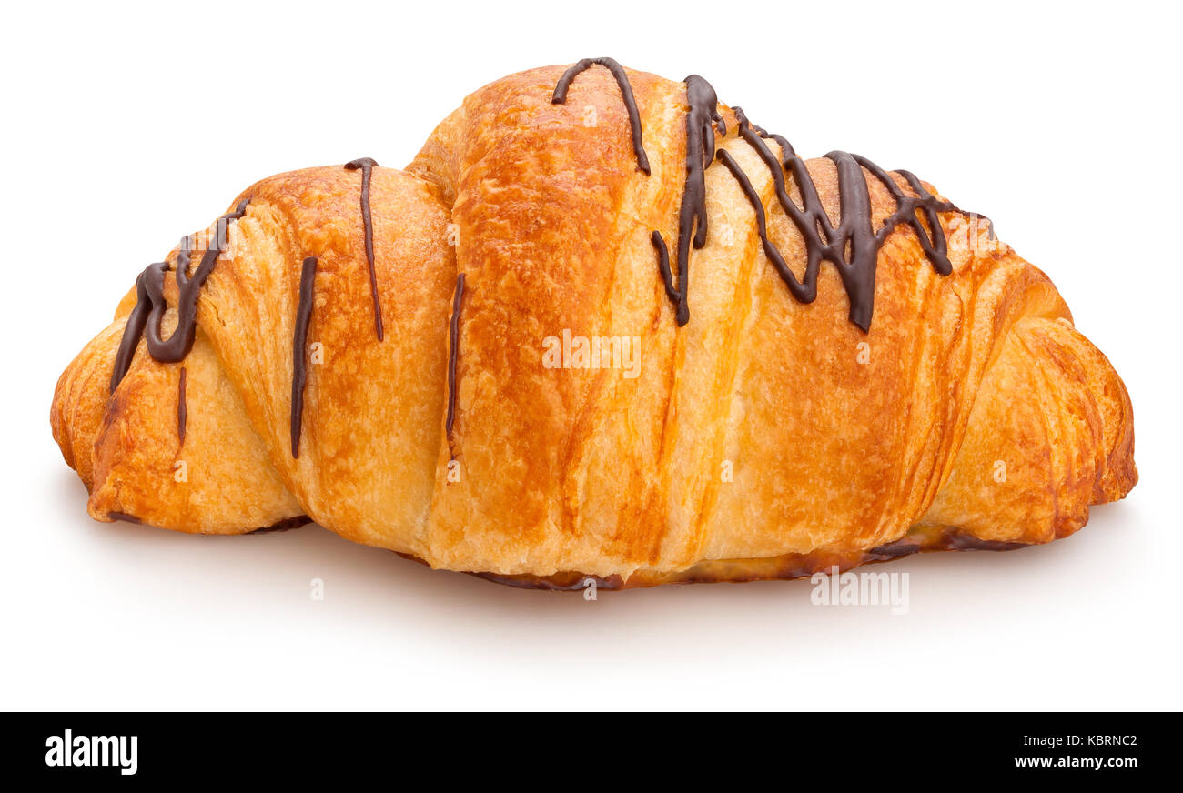 Croissant Pfad isoliert Stockfoto