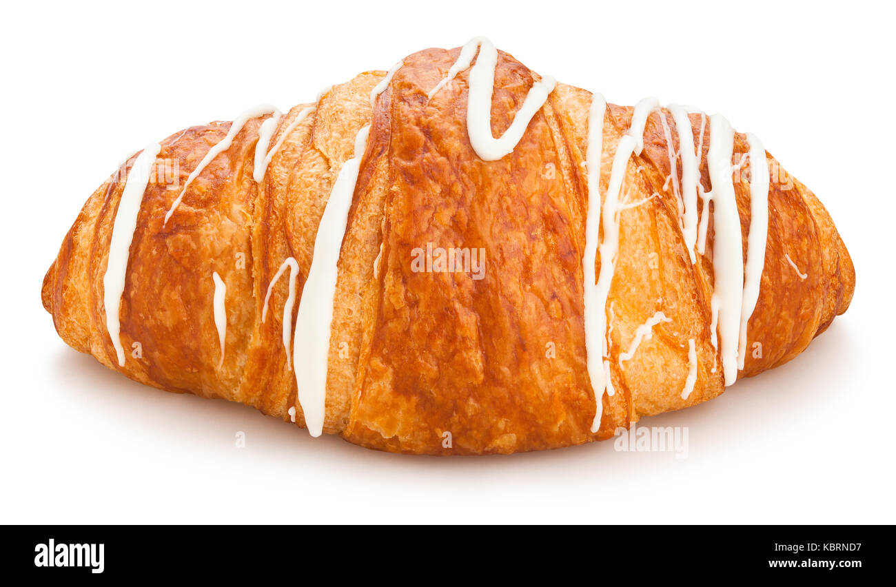 Croissant Pfad isoliert Stockfoto
