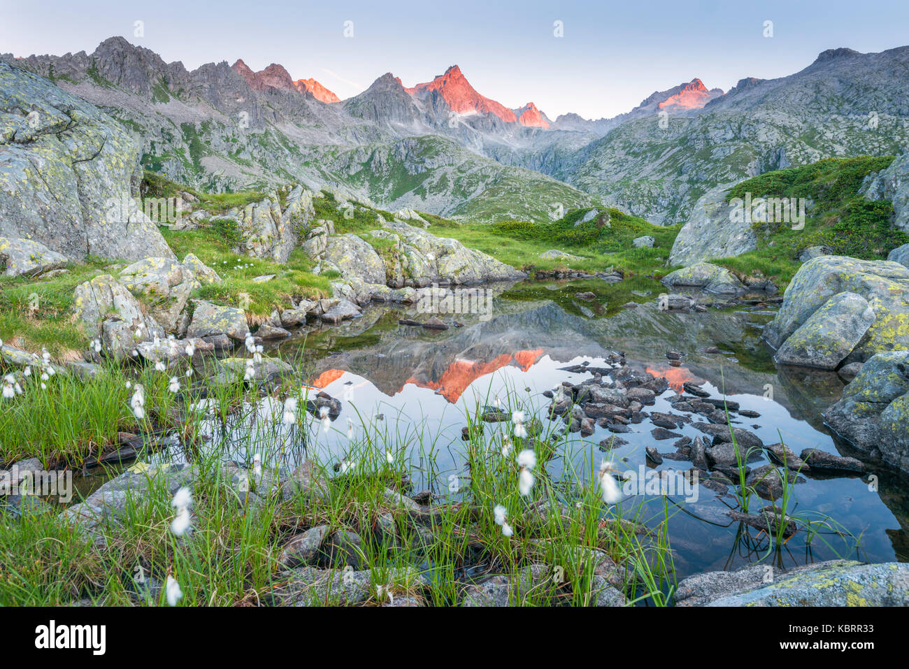 Alpine Lake von Nambrone tal Europa, Italien, Trentino, Nambrone Tal, Rendena Tal, Sant Antonio di Mavignola, Madonna di Campiglio Stockfoto