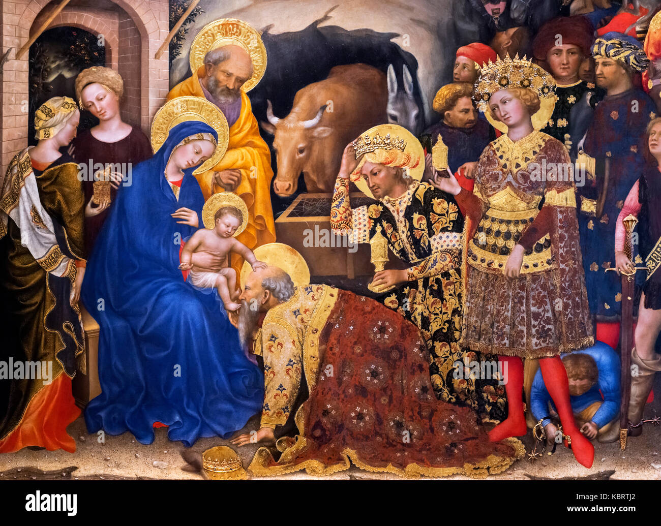 Von der Anbetung der Könige von Gentile Da Fabriano (c.13701427