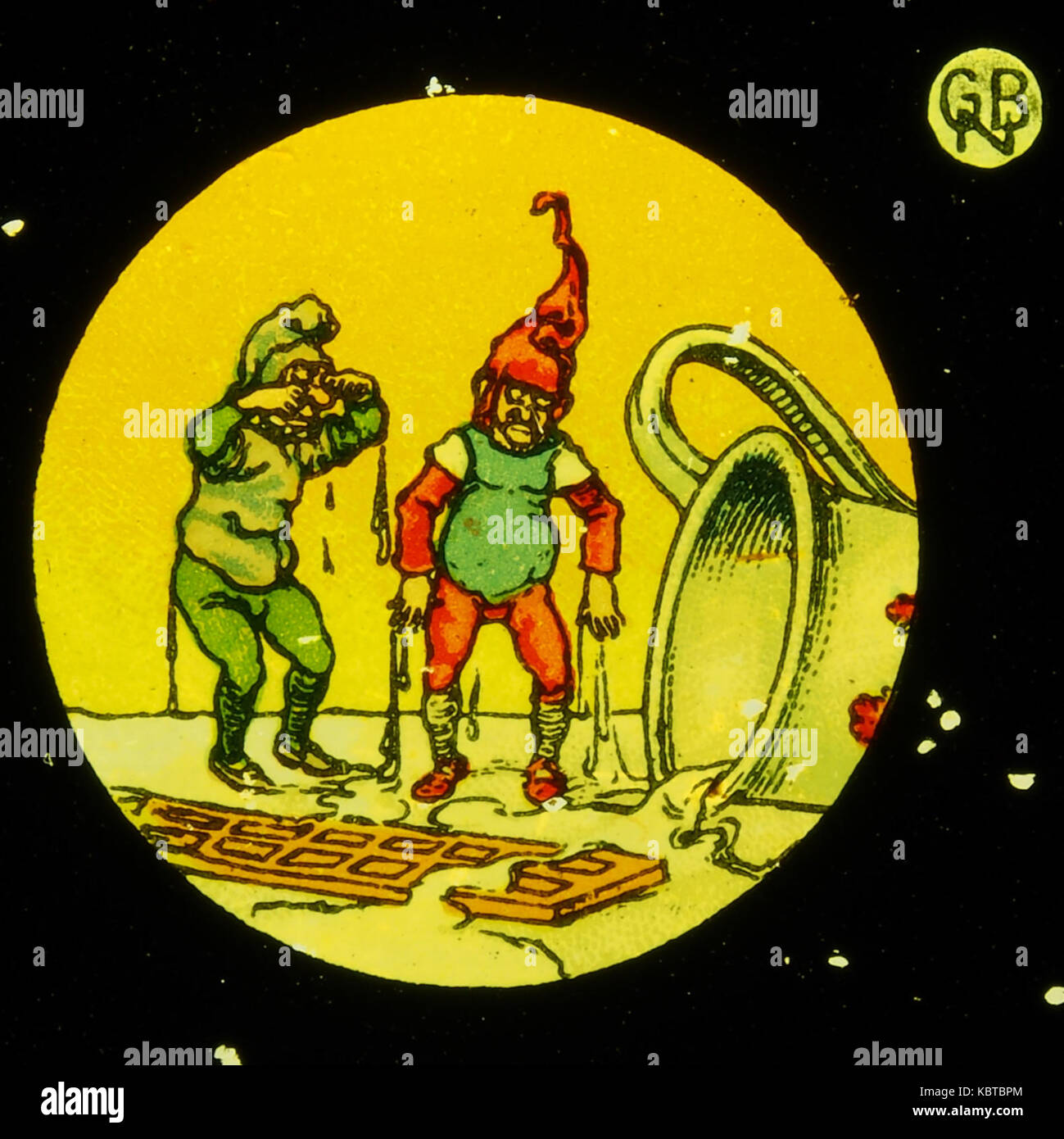 T.v.K 2 GBN Gnomen und eine Tasse Tee Unfall, Bild 4 Stockfoto