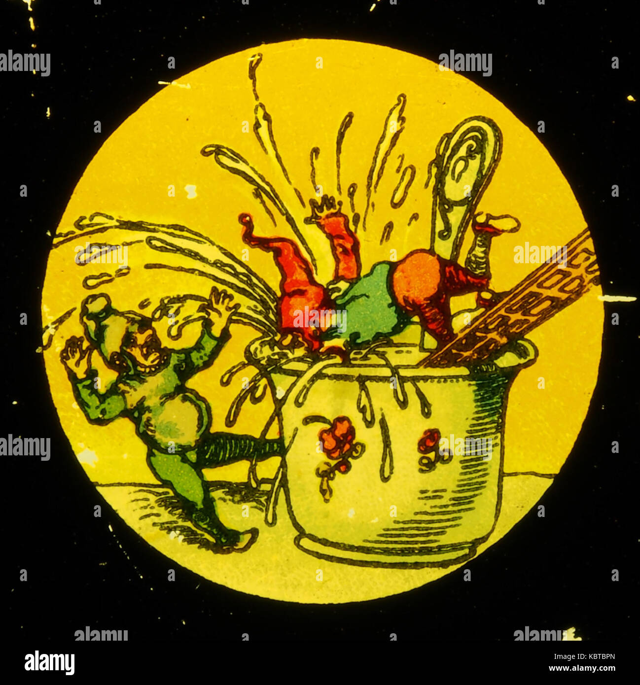 T.v.K 2 GBN Gnomen und eine Tasse Tee Unfall, Bild 3 Stockfoto