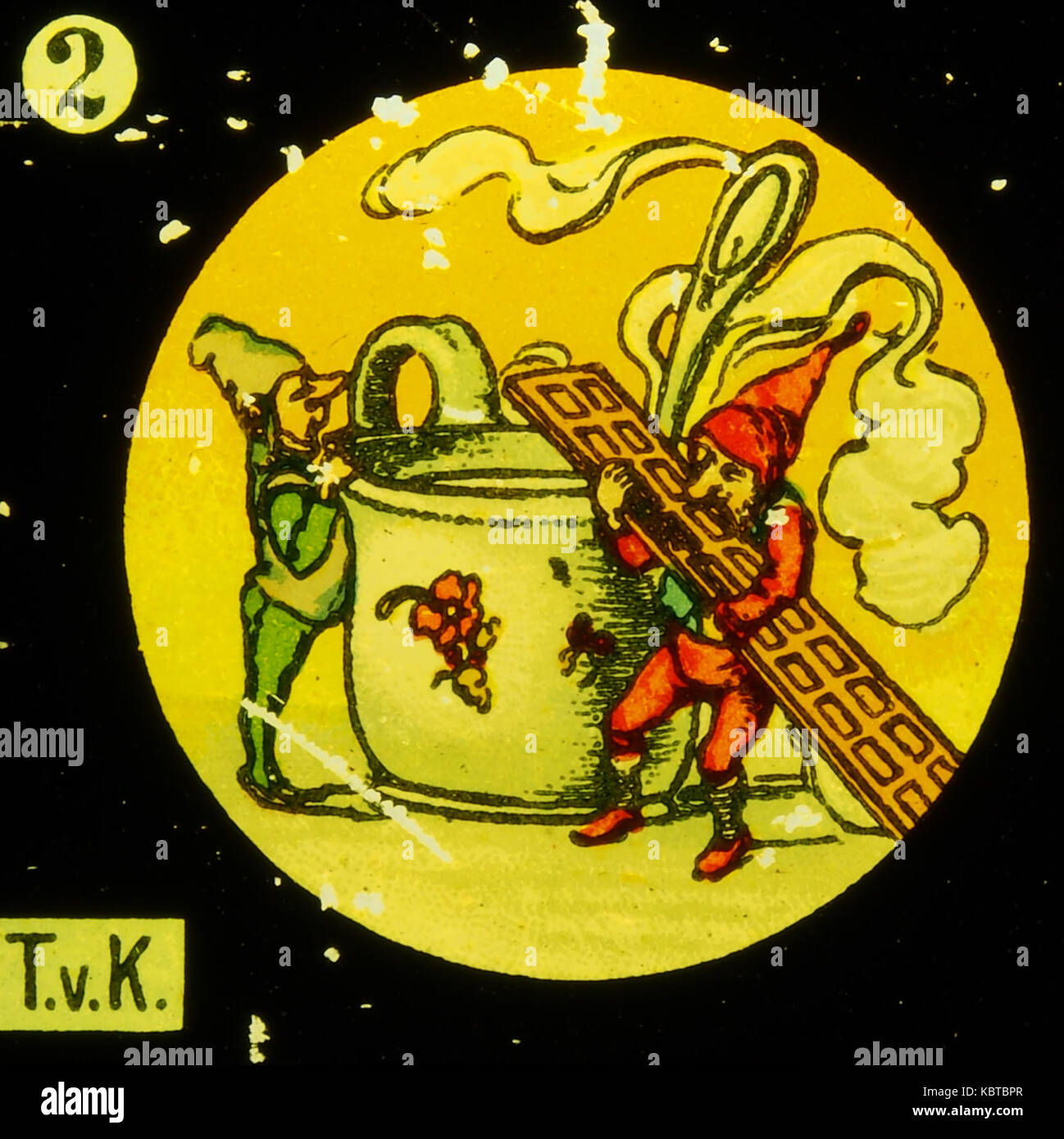 T.v.K 2 GBN Gnomen und eine Tasse Tee Unfall, Bild 1. K2 Gnome Stockfoto