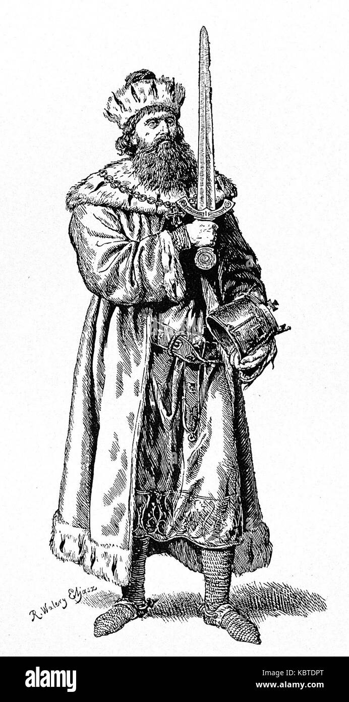 Walery Eljasz Radzikowski, Kazimierz Sprawiedliwy Stockfotografie Alamy