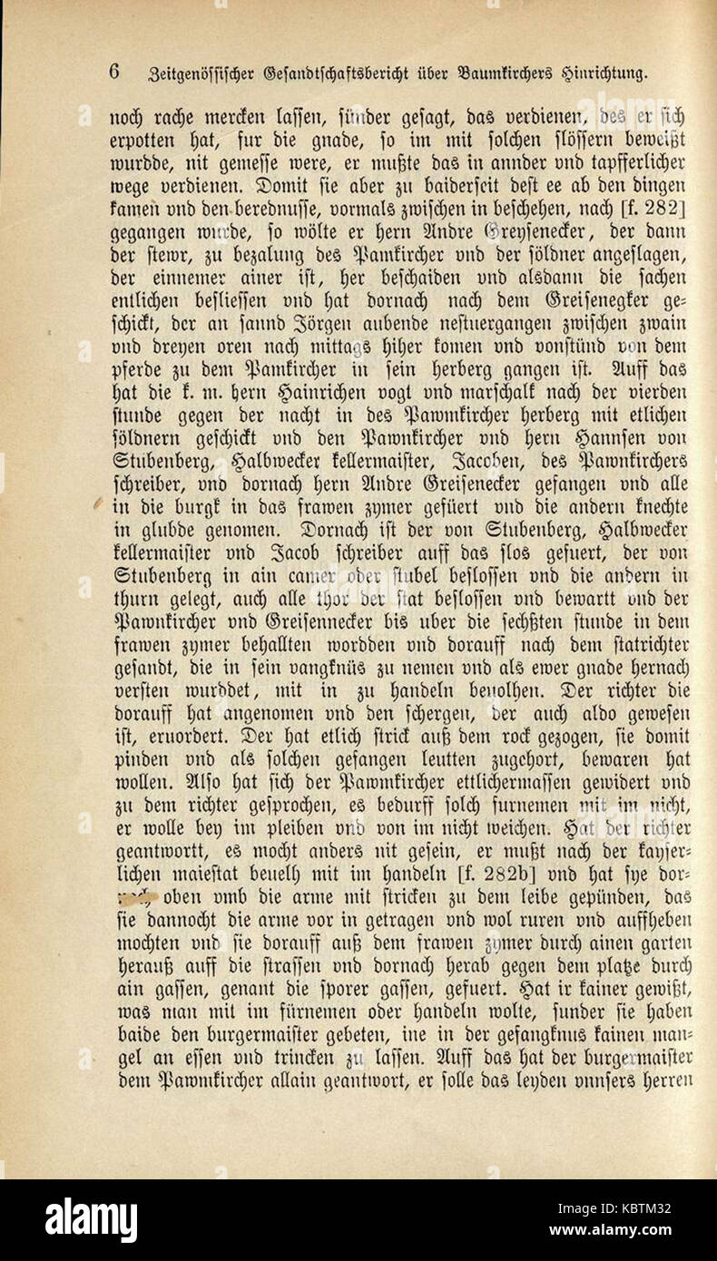 De Baumkirchners Hinrichtung (Joachimsohn) 006 Stockfoto