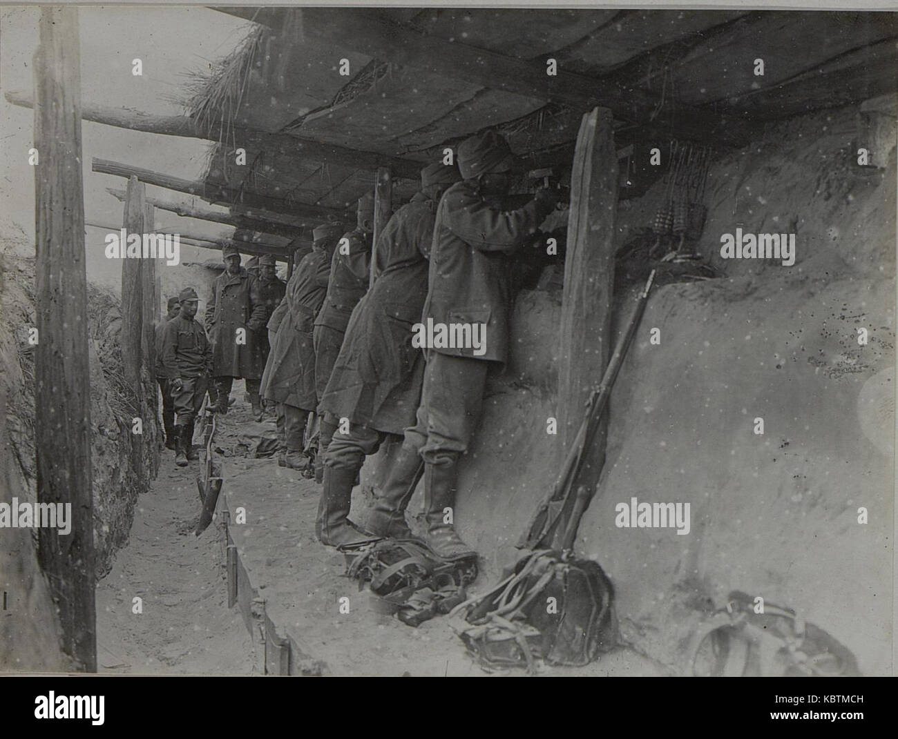 Infanterieregiment 99 in Stellung bei Karpilowka, 20.11.1915. (BildID) 15455618 Stockfoto