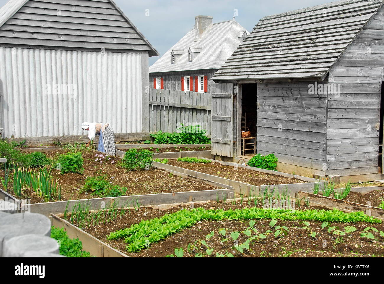 Living History Museum der Französischen Festung Louisbourg auf Cape Breton Island, Nova Scotia, Kanada Stockfoto