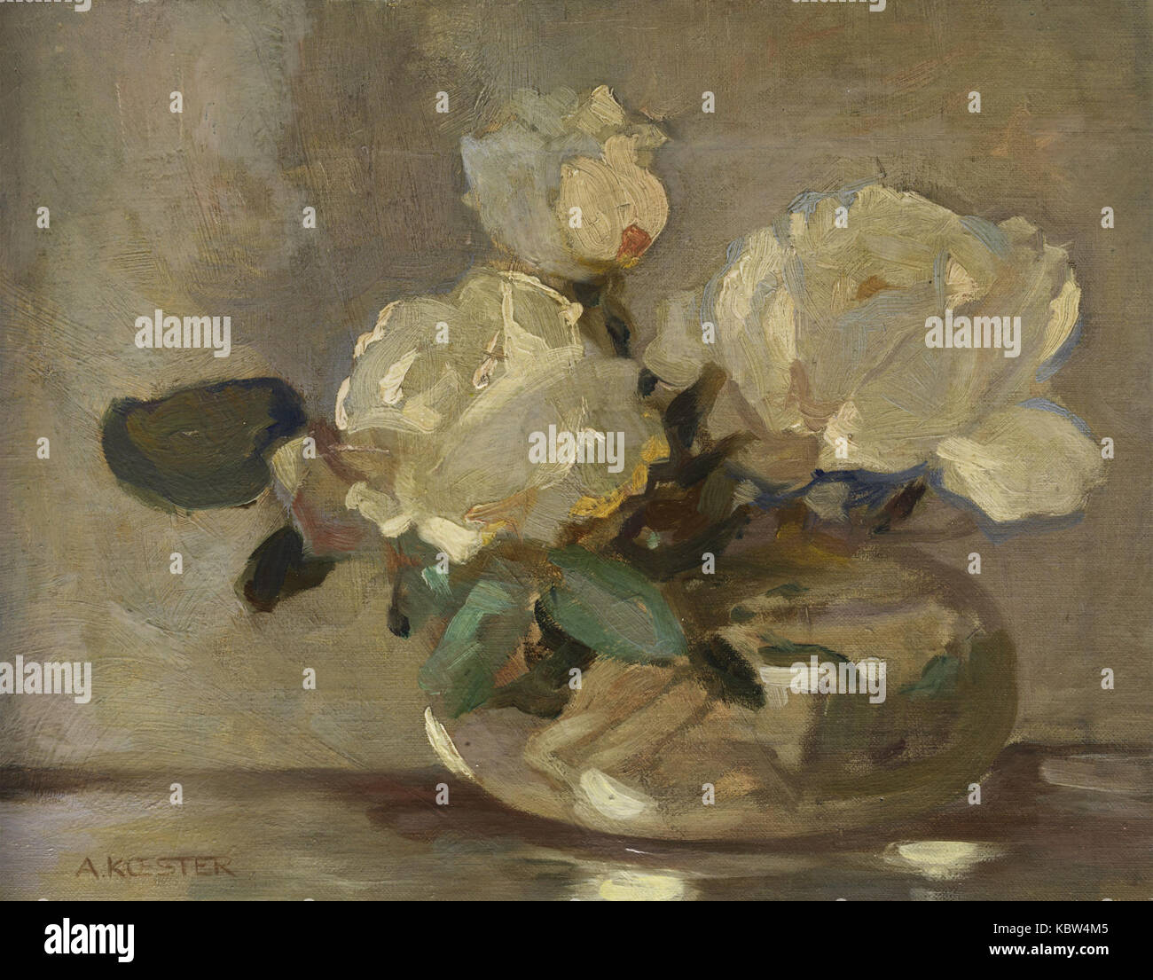 Alexander Koester Blumenstilleben Stockfoto