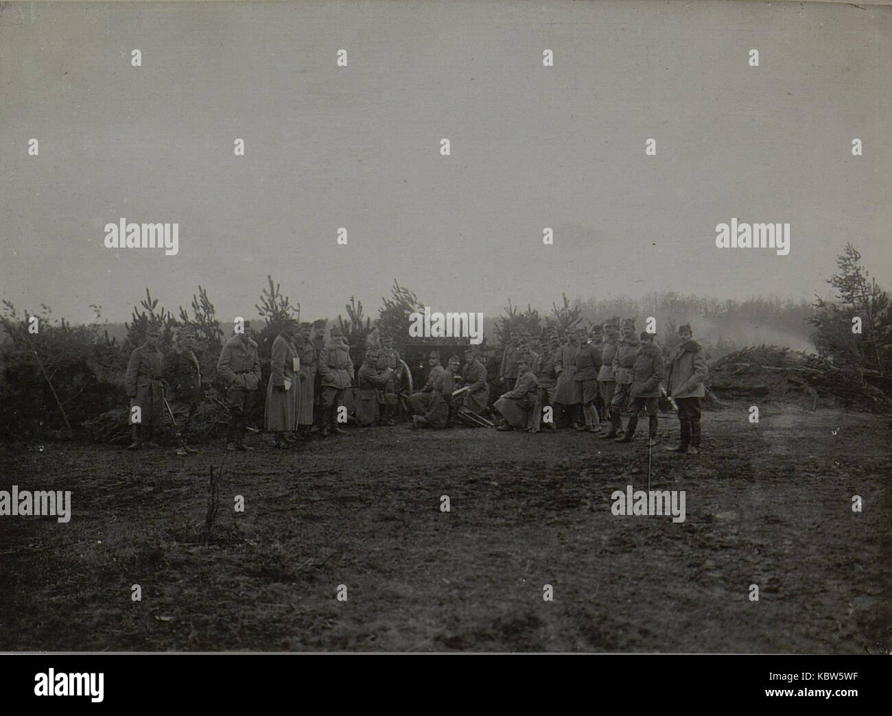 Artillerieregiment 13 in der Stellung gegen Kumau Karpilowka, aufgenommen am 12. Dezember 1915 (BildID) 15455842 Stockfoto