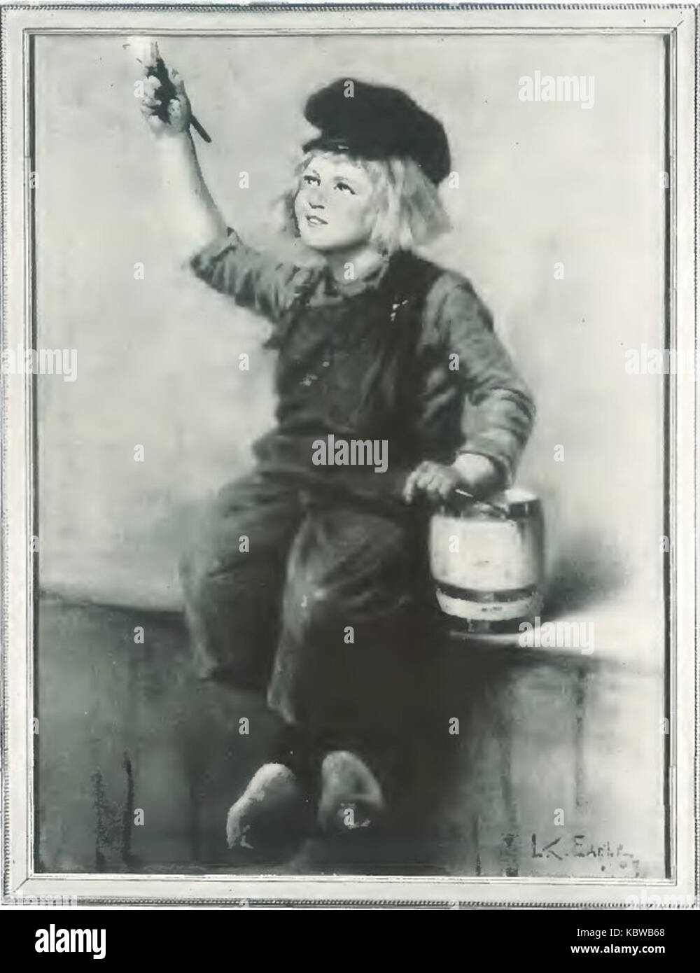 Niederländische Junge Maler Stockfoto