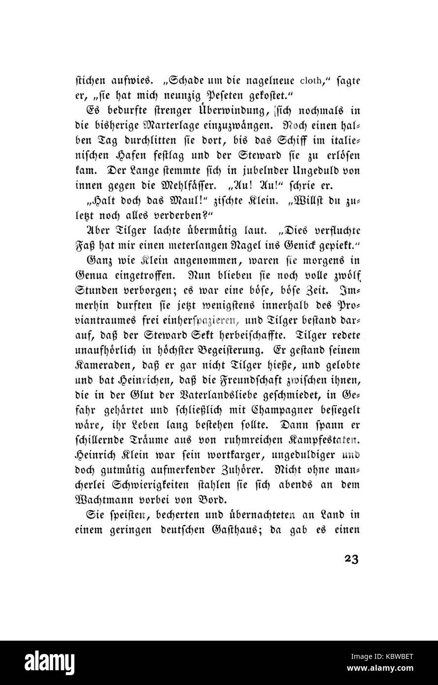 Woge (Ringelnatz) 023 Sterben Stockfoto