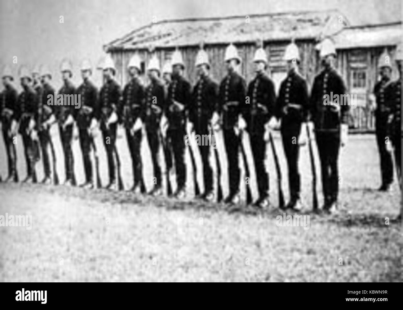1875 Mounties Stockfoto
