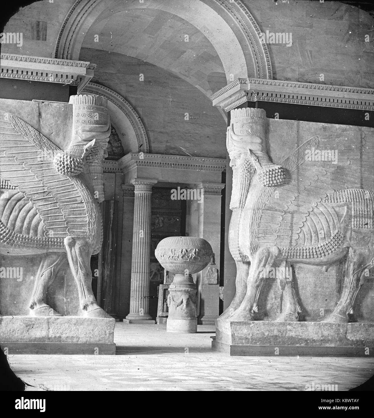 Louvre assyrischen Halle (S 03 06 01 017 Bild 2341) Stockfoto