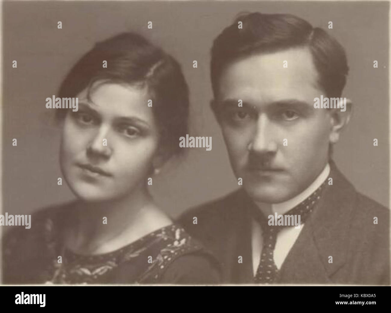 Frankreich und Melita Stele 1910 s Stockfoto